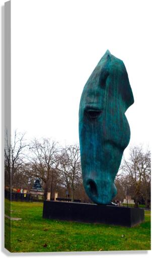 Horsehead Sculpture 2B Canvas Print