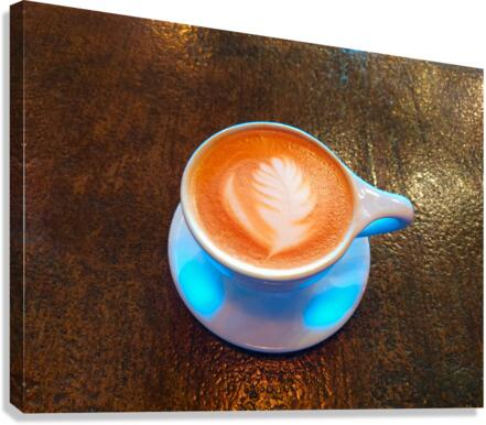 Frothy Feather Lavender Vanilla Latte Canvas Print