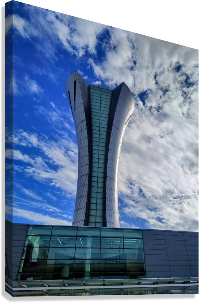 San Francisco Airport Air Traffic Control Tower Canvas Print