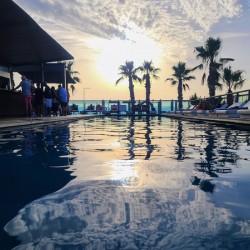 Velvet Pool Burning Sky