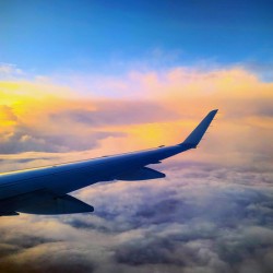 Above the Clouds: Flying into the Sunrise