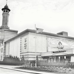 Murat Shriners Centre in Grayscale