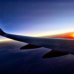 Flying into the Sunset