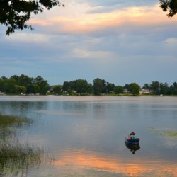 Family Fishing on the Lake