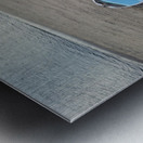 Shoreline Holds the Memory: Beached Paddle Board Metal print