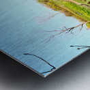 Water Dreams in Color: A Moment Beneath the Falls Metal print