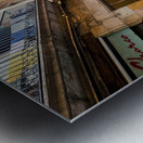 Streets of Barcelona: Where Stories Sneak Between Walls Metal print