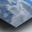 Sunlit Hometown Metal print