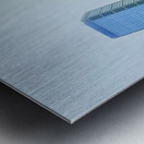 Lost in Light Gray Metal print