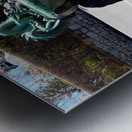 Dragon Bowl Sculpture Water Fountain 2 Metal print