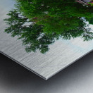 Country Home on Lake Metal print