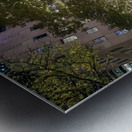 Flags and Lights – Manhattan Nights Metal print