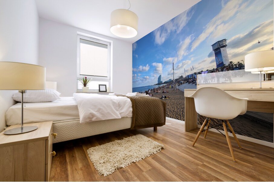 The Soft Chaos of Summer Mural print