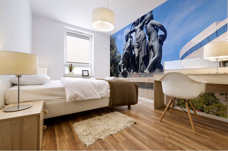 Sculpted Myth Sunlit Truth Mural print