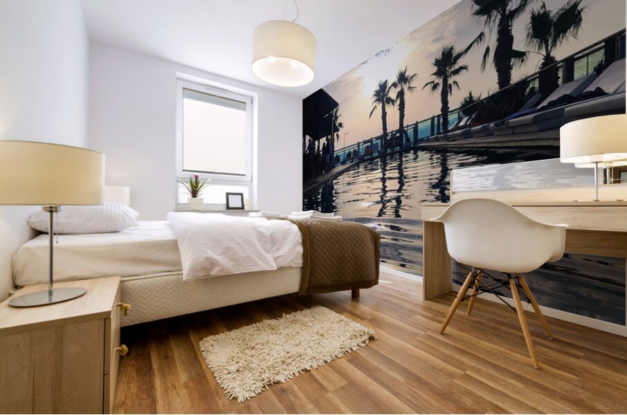 Sunset Social: The Last Light Lounge Mural print