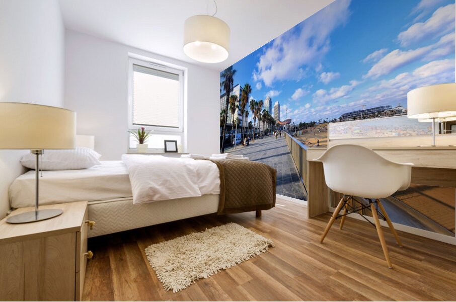 Barcelona Beach: Where the City Meets the Sea Mural print