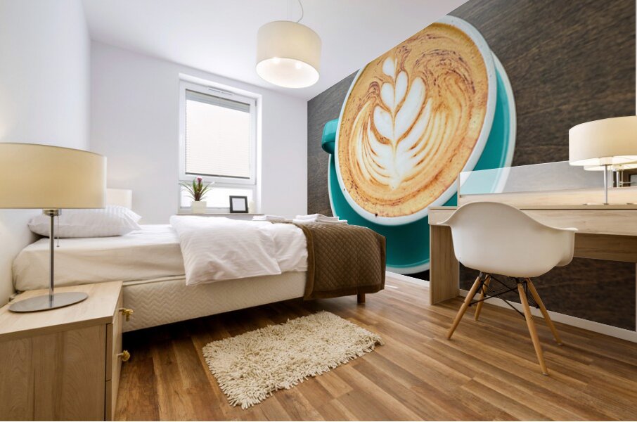 Latte Bloom April 2025 Coffee Meets Art Mural print