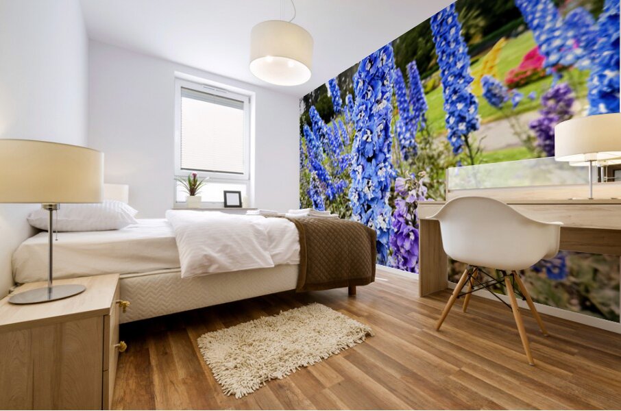 Whispers in Ultramarine Mural print