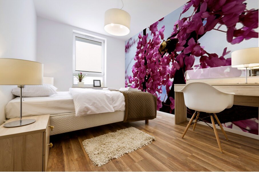 Branch & Bee Mural print