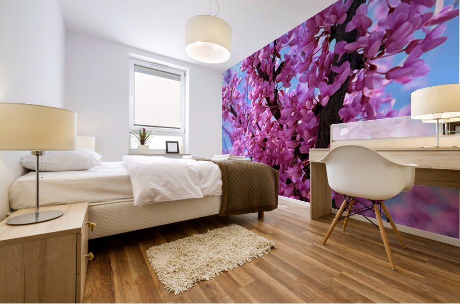 Redbud Riot Mural print