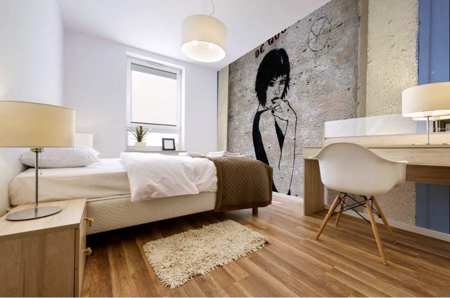 Graffiti Girl Mural print