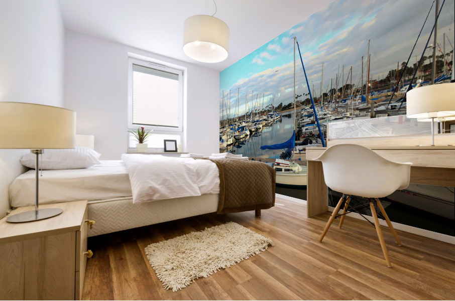 Sea of Boats B Mural print