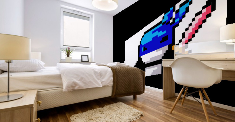 Baby Shark Ninja Shifu  Mural print