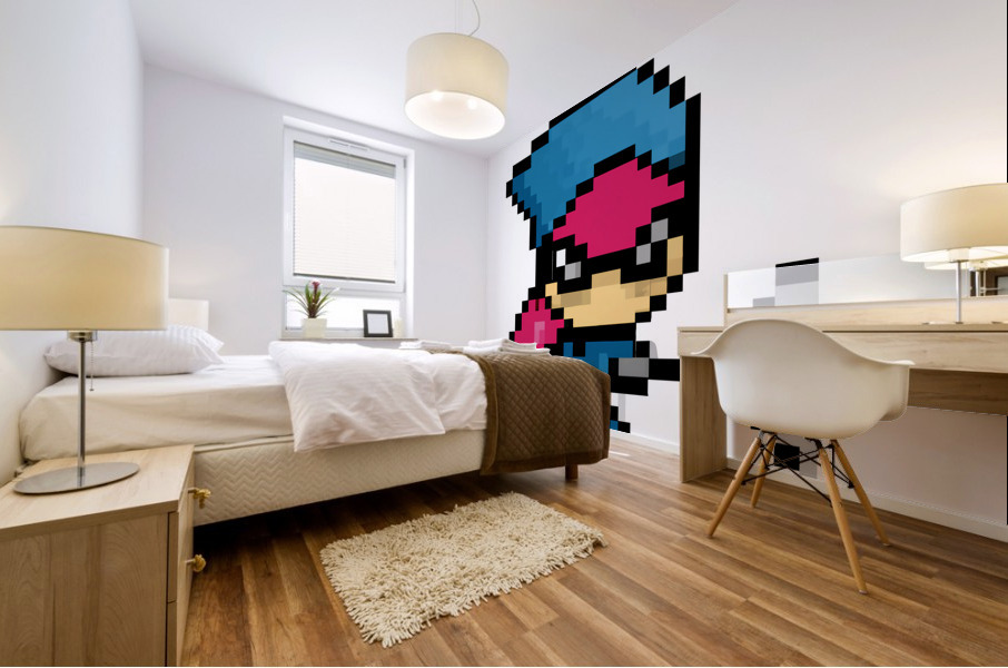 Baby Shark Ninja Miko Mural print