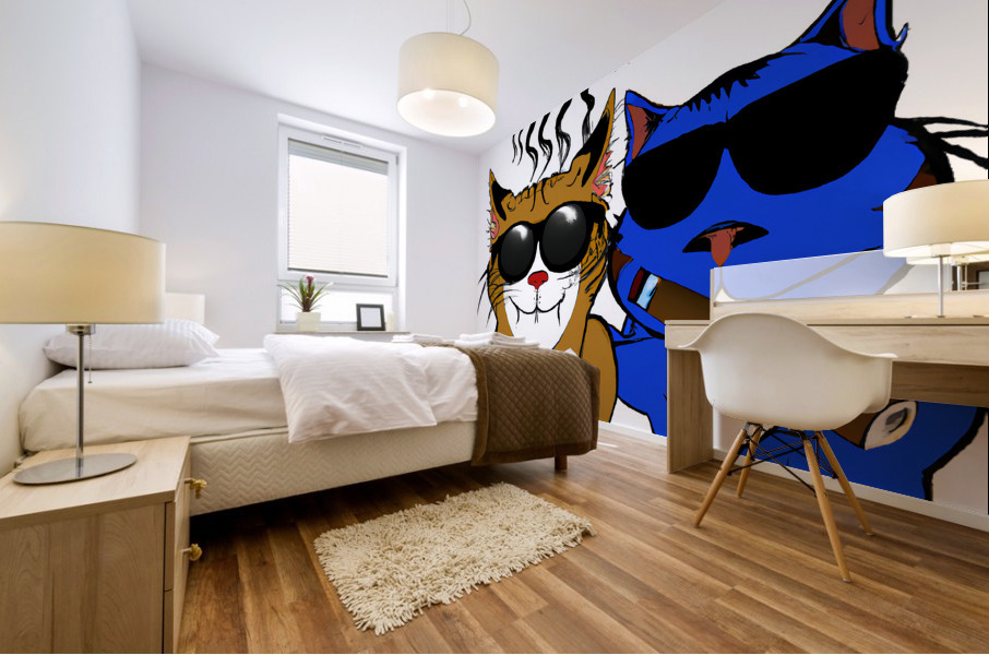 BadCatz High Selfie Mural print