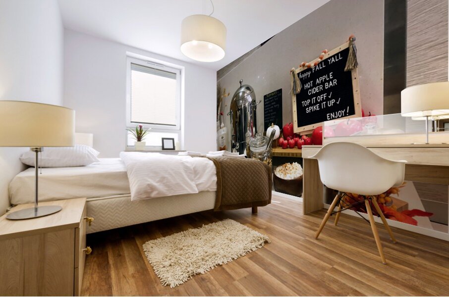 Warm Cider Welcome Mural print