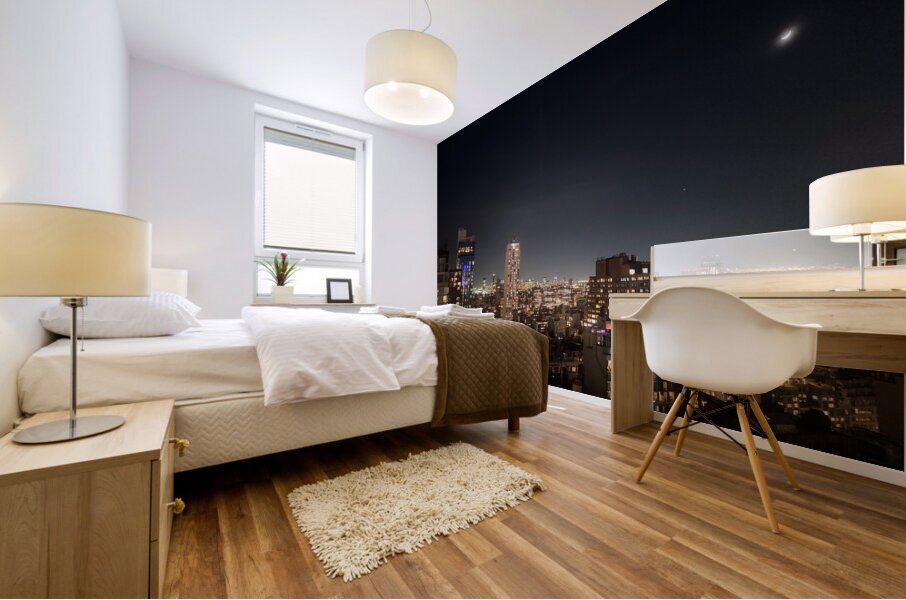 Magical Moonlight Manhattan Impression murale