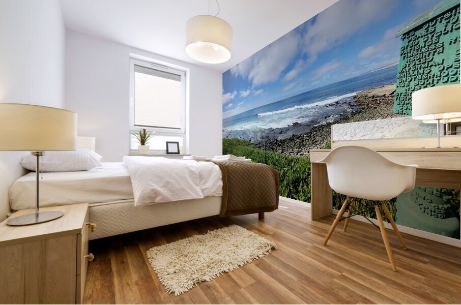 Between Tides and Sky: Coastal Clarity from La Jolla Cove Mural print