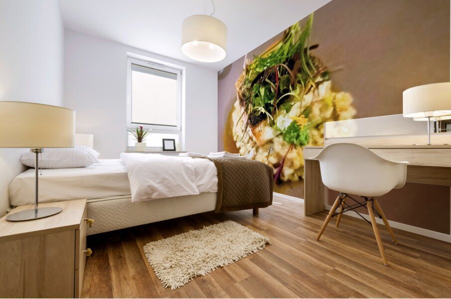 Earth Ocean Flame: A Coastal Culinary Portrait Impression murale