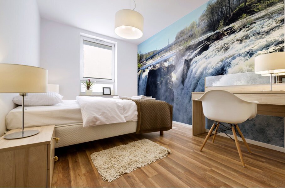 Sky Meets Surge: Paterson Great Falls Divided Impression murale