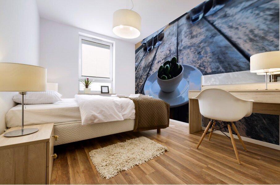 Oracles in a Bowl Beneath the Quiet Sky Mural print