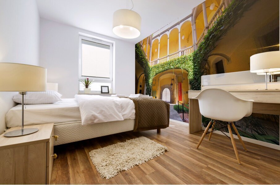 Courtyard of Legacy: Archives of  the Crown of Aragon Mural print