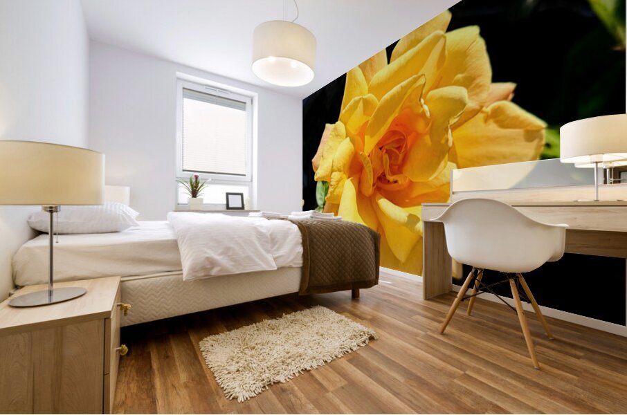 Sunwrought Yellow Rose Mural print