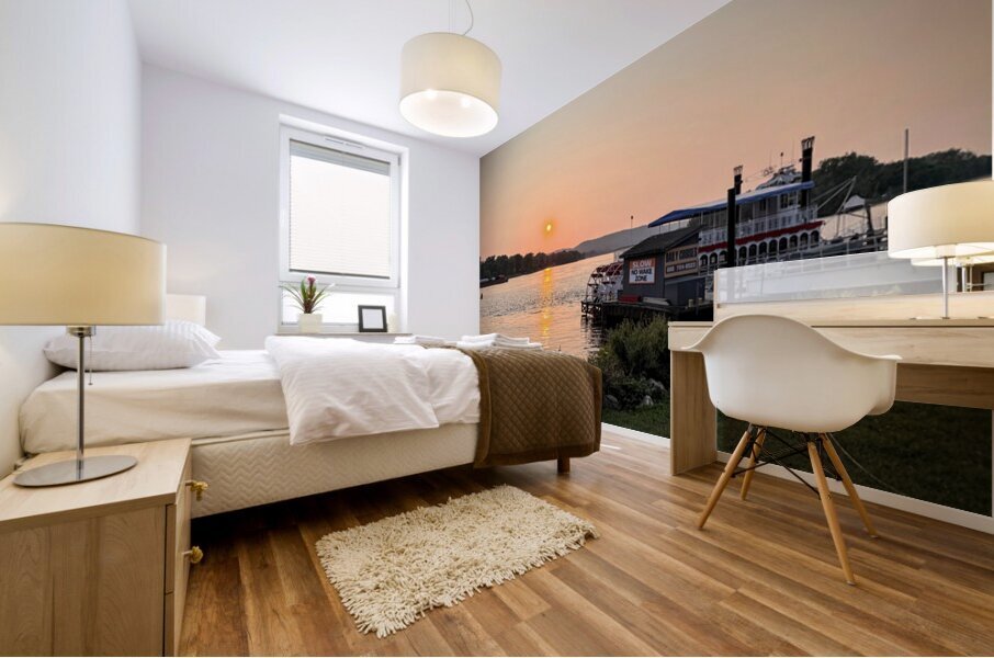 Evening Harbor: A Moment to Drift Impression murale