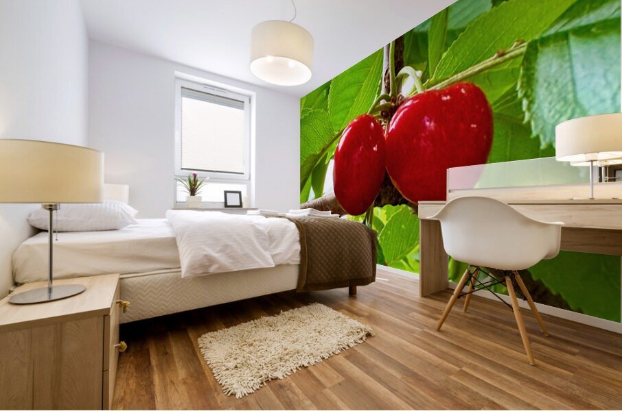 Twin Suns on the Orchard Axis Mural print