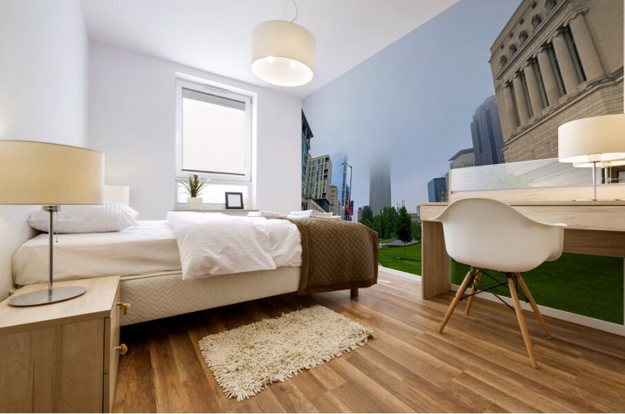 Fog Line Horizon Mural print