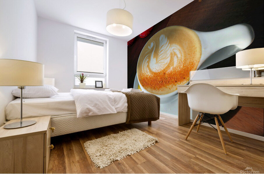 Shadow Swan Take Flight Mural print