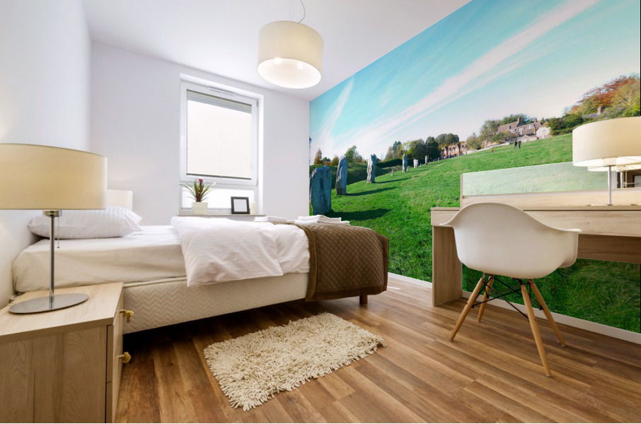 Avebury Henge and Stone Circles of Wiltshire Mural print