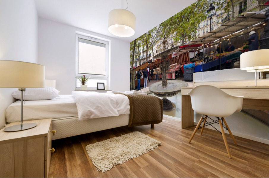 Streets of Paris -- Farmers Market Impression murale