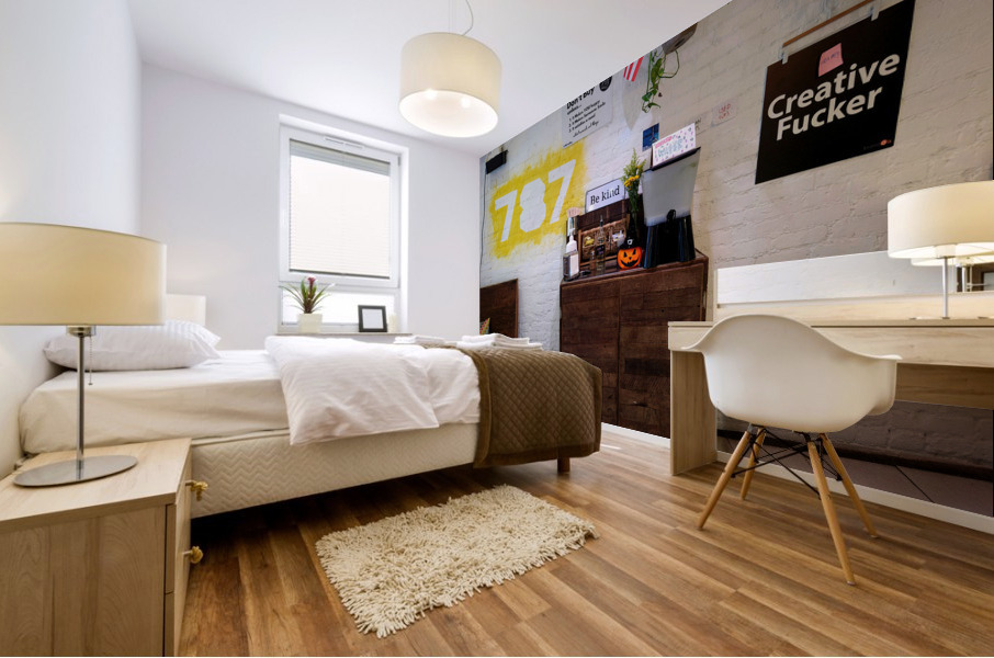 Creative Coffee Shop Display Impression murale