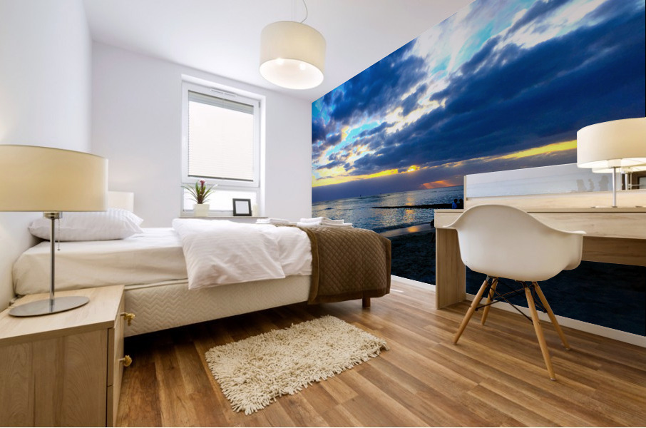 Hawaii Sunrise 2F Mural print