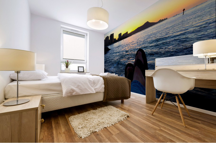 Sitting by the Dock of the Bay Sunrise 2 Impression murale