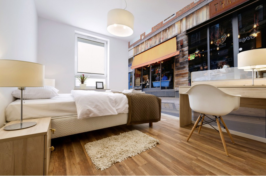 Bath Tub Seating Optional Mural print