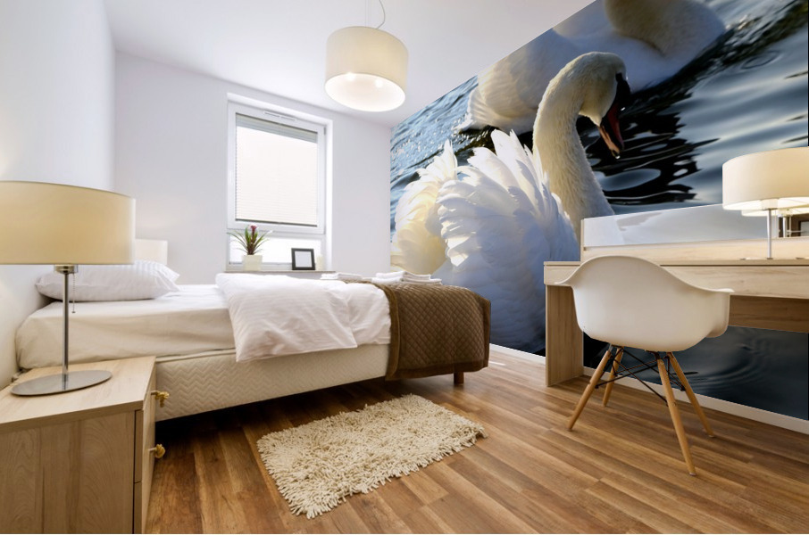 Wings of Love Pair 1A Mural print