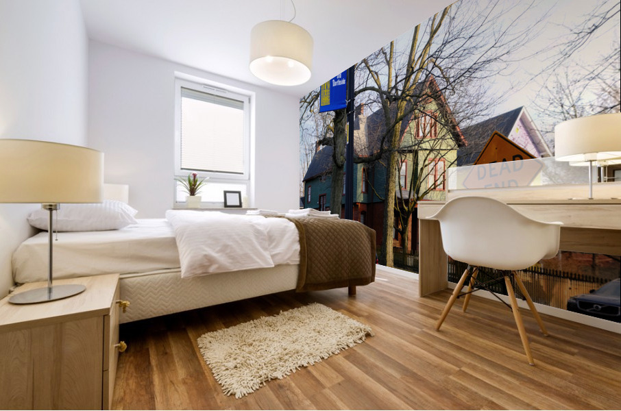 The End of Old North Side  Mural print