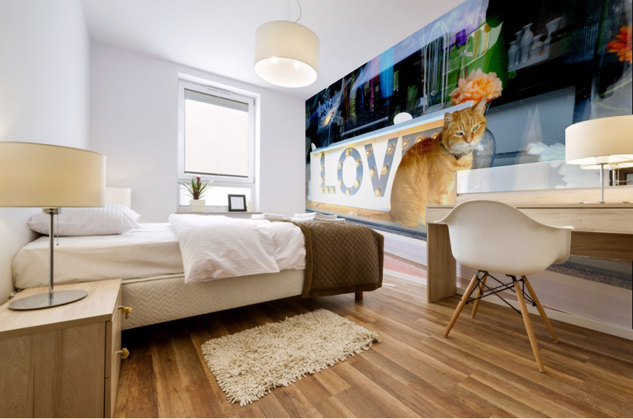 Window Watcher Mural print